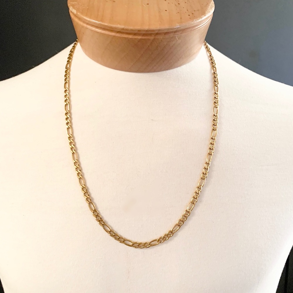 U7 Gold plated 18k stamped necklace